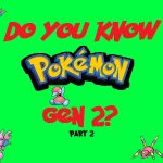 Generation 2 Pokemon Quiz